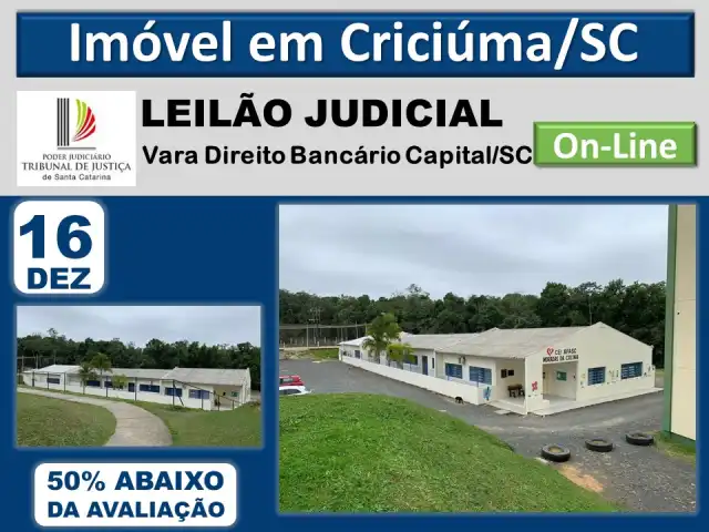 Terreno Edificado na Cidade de Criciúma de 3.571,00m²